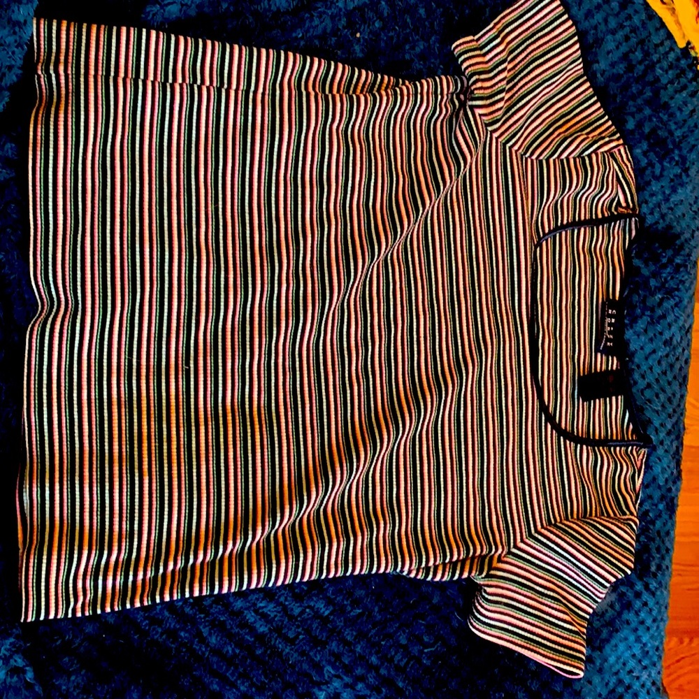 A striped T-shirt